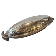 1990er Jahre Modernist Silver Plated Fish Bowl Design von Lino Sabattini