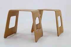1990 Lisa Norinder Coppia di sgabelli in legno per Ikea, Svezia