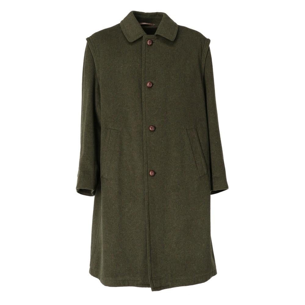 1990s Loden Salko green wool coat