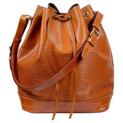 1990er Louis Vuitton Cipango Gold Epi Leder Noe GM Bucket Bag