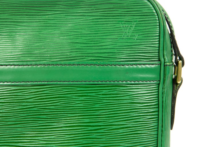 1990s Louis Vuitton Green Epi Leather Danube Cross-Body Bag For