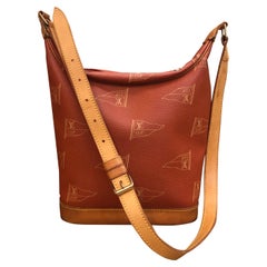 1990s LOUIS VUITTON Red Le Touquet America's Cup Crossbody Bag