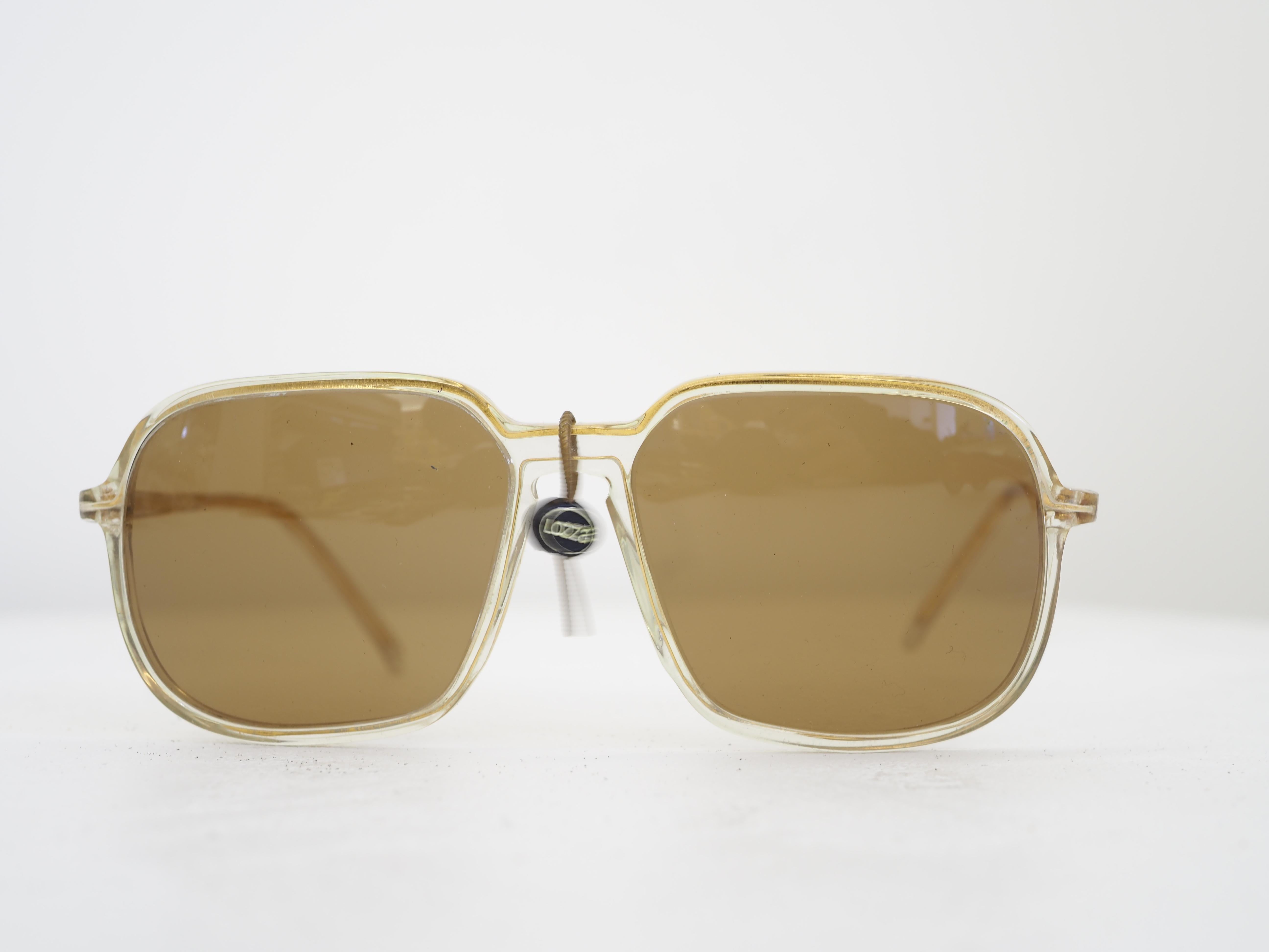 Brown 1990s Lozza vintage sunglasses For Sale