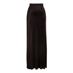 1990
s Maison Margiela Deep Brown Jersey Skirt