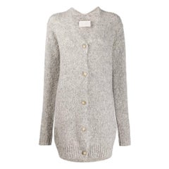 Vintage 1990s Maison Martin Margiela Grey Wool Cardigan