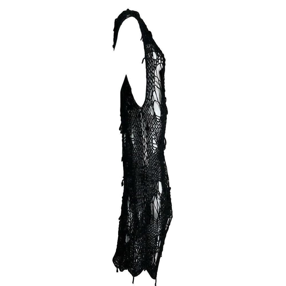 black distressed dress