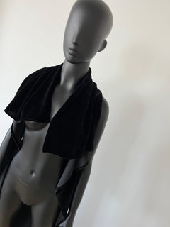1990s Maison Martin Margiela Velvet Cape Coat