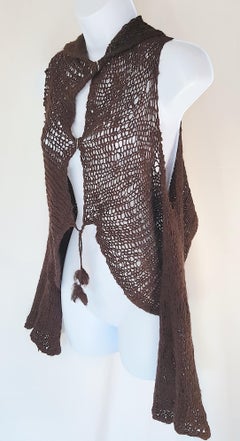 CoutureMaisonMartinMargiela1990 Deconstructed MohairKnit Snap&Tie ConvertibleTop