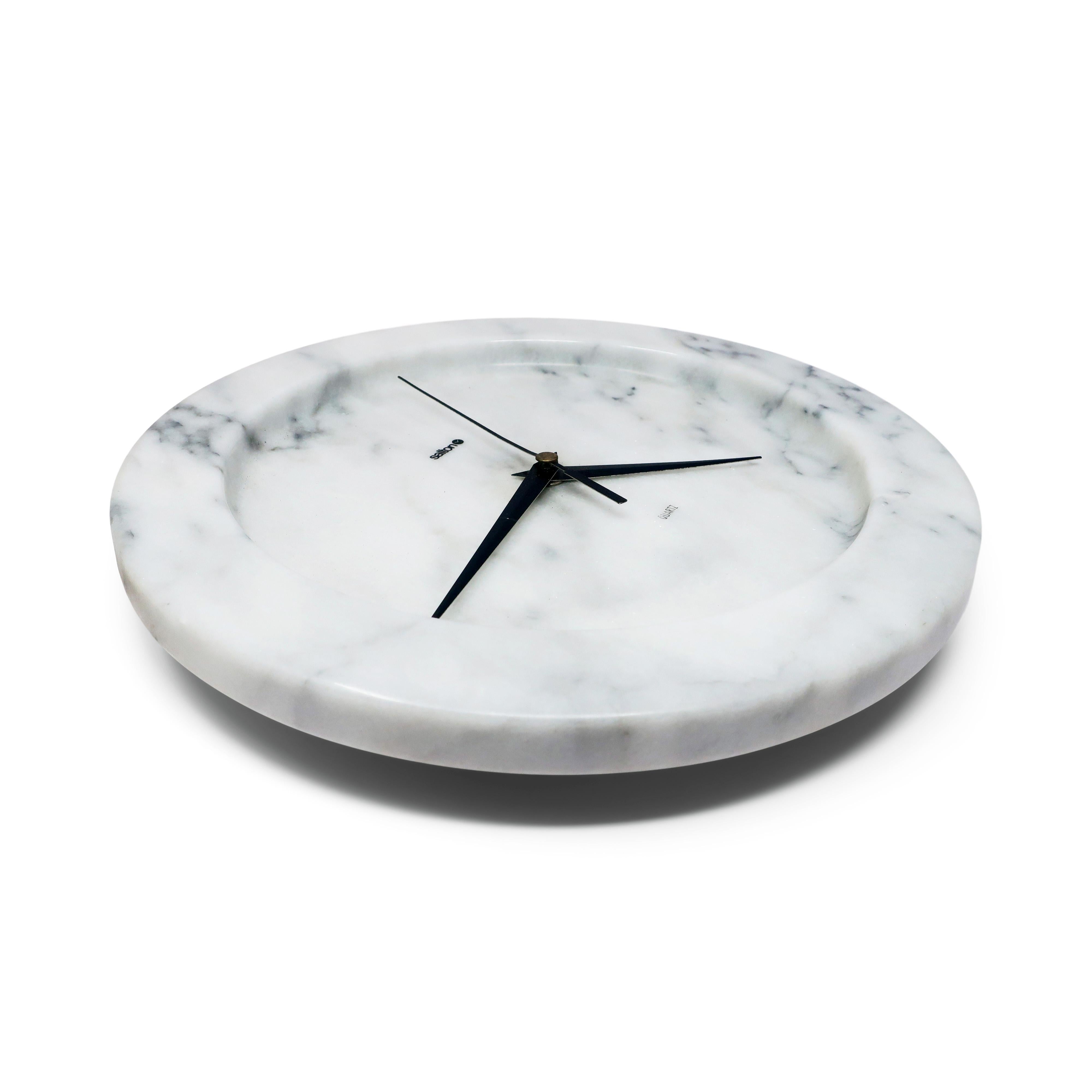20th Century 1990s Marble Wall Clock by Salton For Sale