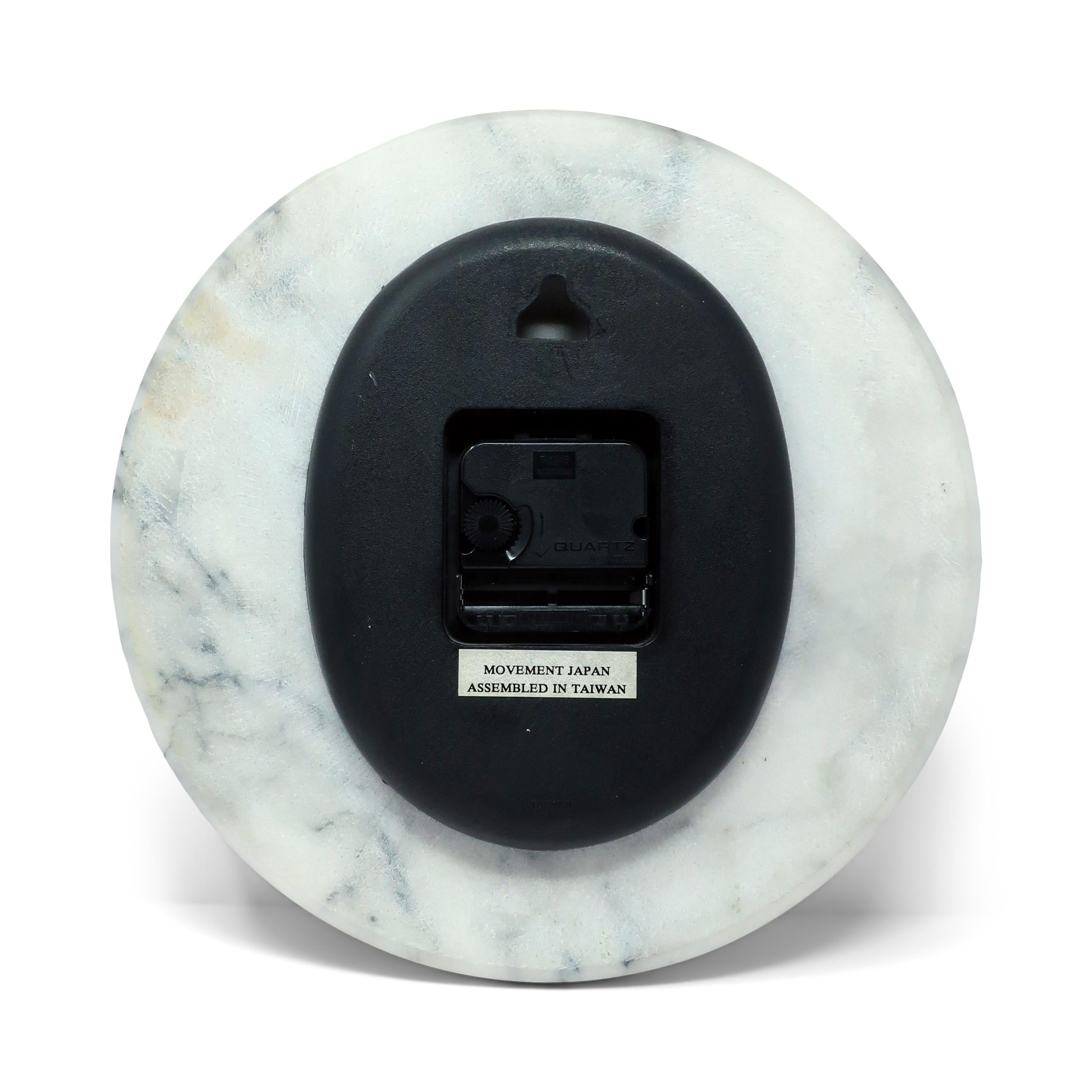 1990s Marble Wall Clock by Salton For Sale 1