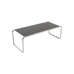 1990s Marcel Breuer for Thonet Laccio Coffee Table in Black Laminate