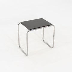 1990s Marcel Breuer for Thonet Laccio Side Table in Black 12+ Available