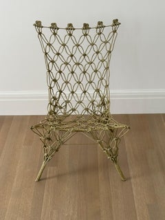 Años 90. «Knotted Chair» de Marcel Wanders para Droog, de cuerda verde, de Cappellini - Italia