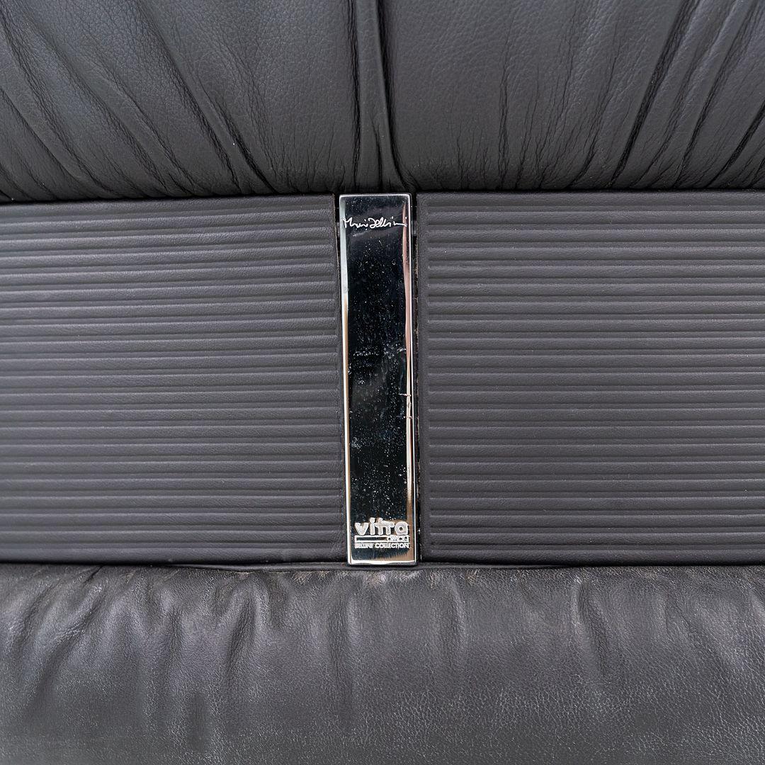 Années 1990 Mario Bellini for Vitra Imago High Back Desk Chair in Black Leather (Chaise de bureau à haut dossier en cuir noir) en vente 5