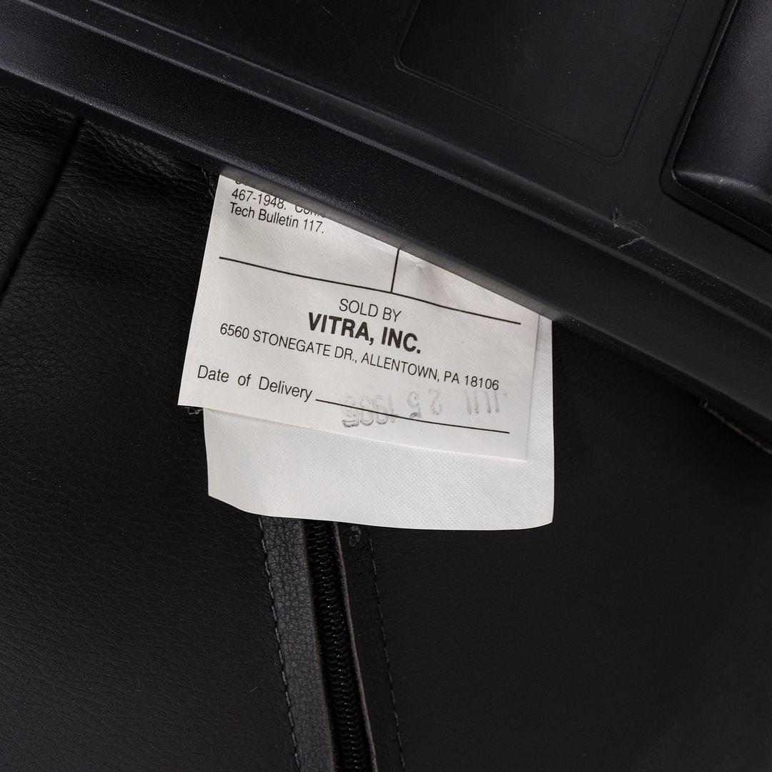 Années 1990 Mario Bellini for Vitra Imago High Back Desk Chair in Black Leather (Chaise de bureau à haut dossier en cuir noir) en vente 2