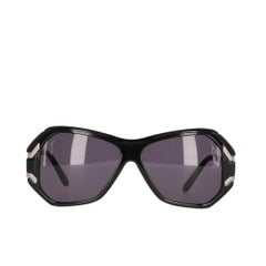1990s Marni black frame sunglasses with grey contrasting details