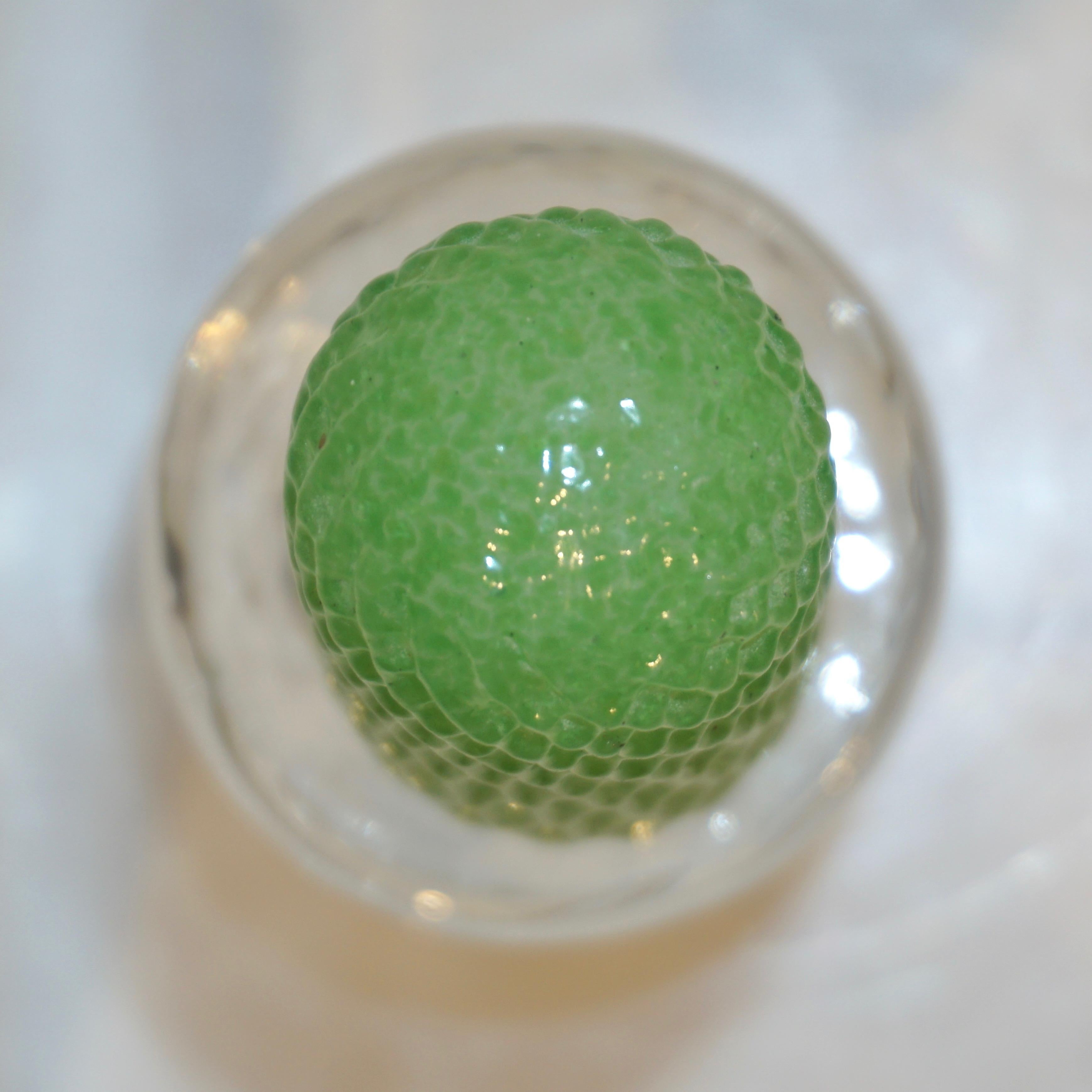 1990er Marta Marzotto Miniatur-Pflanzgefäße aus grünem Muranoglas von Formia im Zustand „Hervorragend“ im Angebot in New York, NY