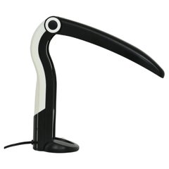 Lampe de table toucan noire Memphis Design des années 1990 par H.T. Huang pour Huangslite