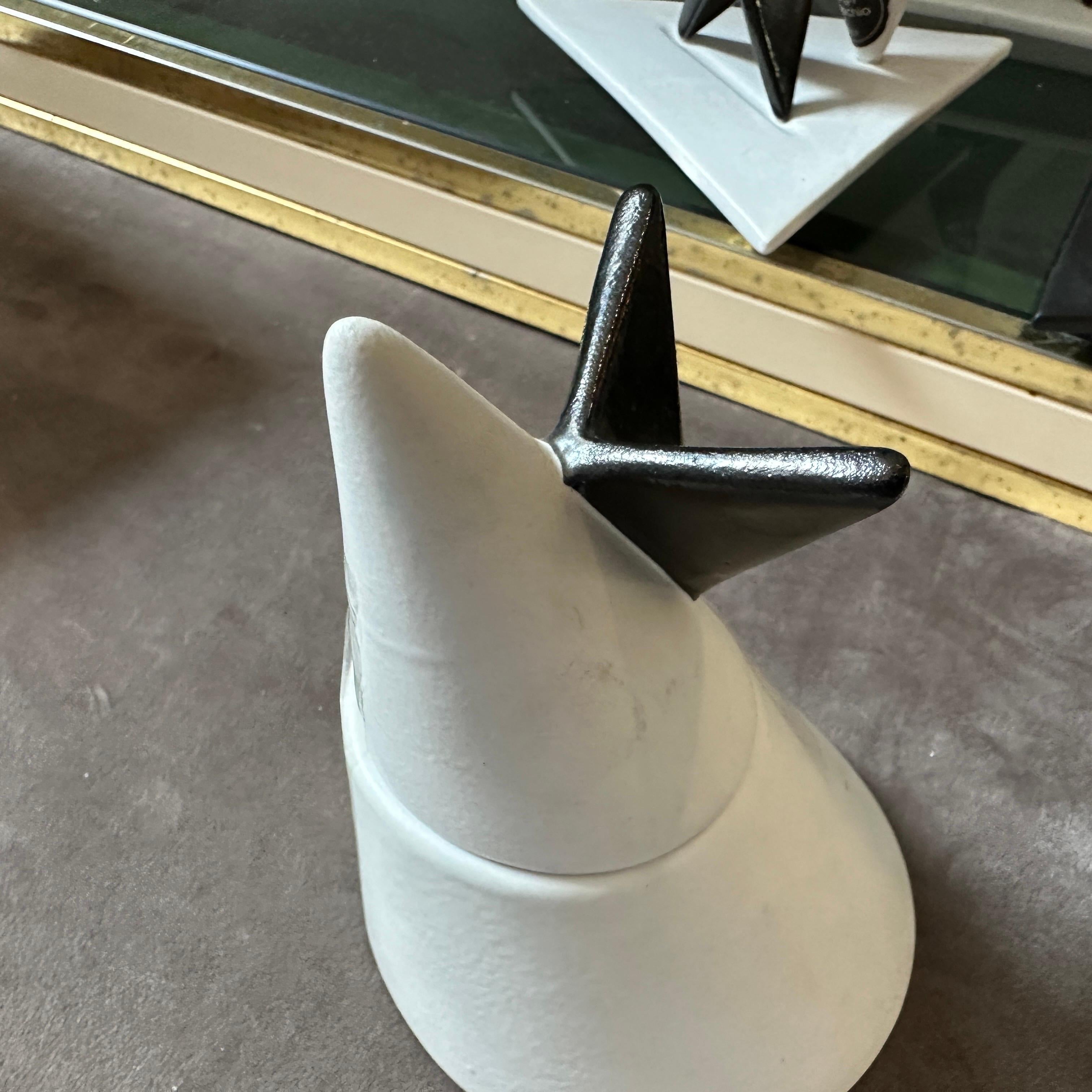 Set da caffè in bianco e nero Memphis Milano degli anni '90 di Taruschio in vendita 3