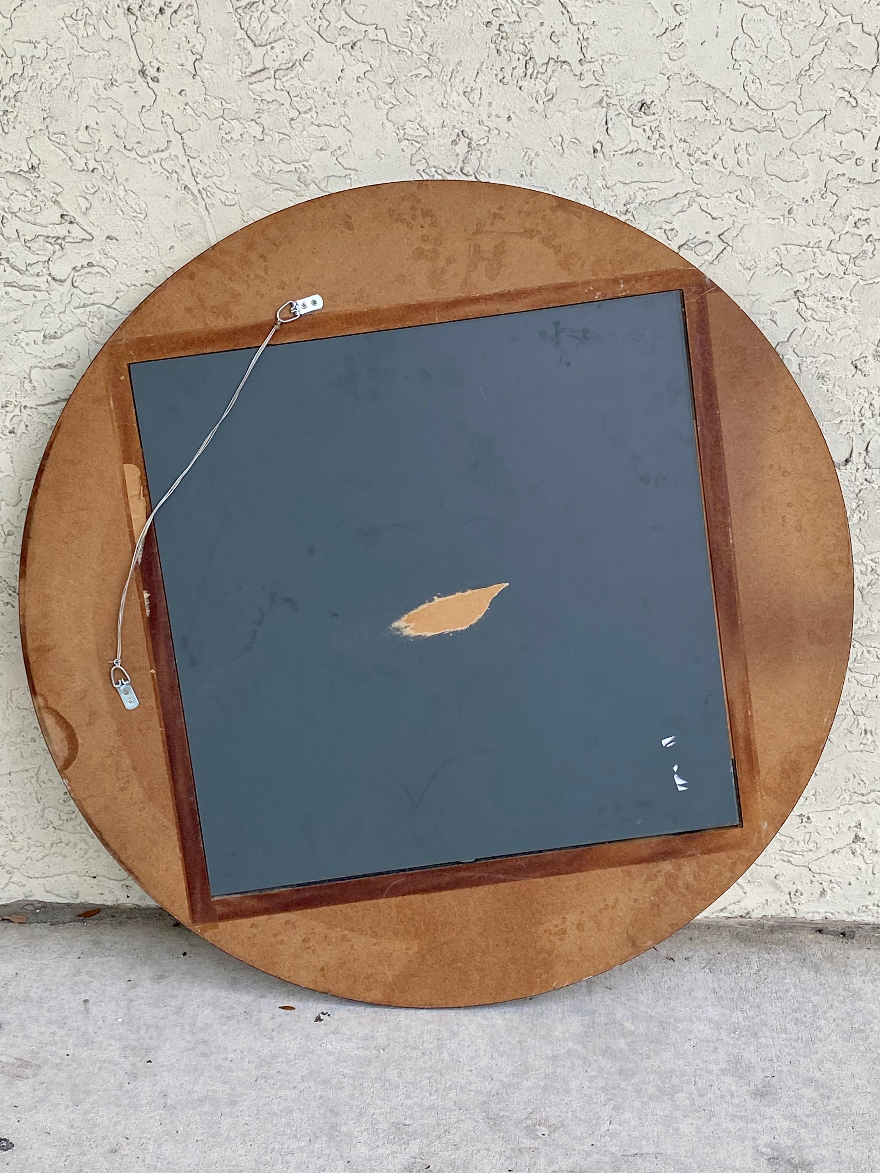 1990s Memphis Style Postmodern Abstract Art Console Desk and Mirror For Sale 8