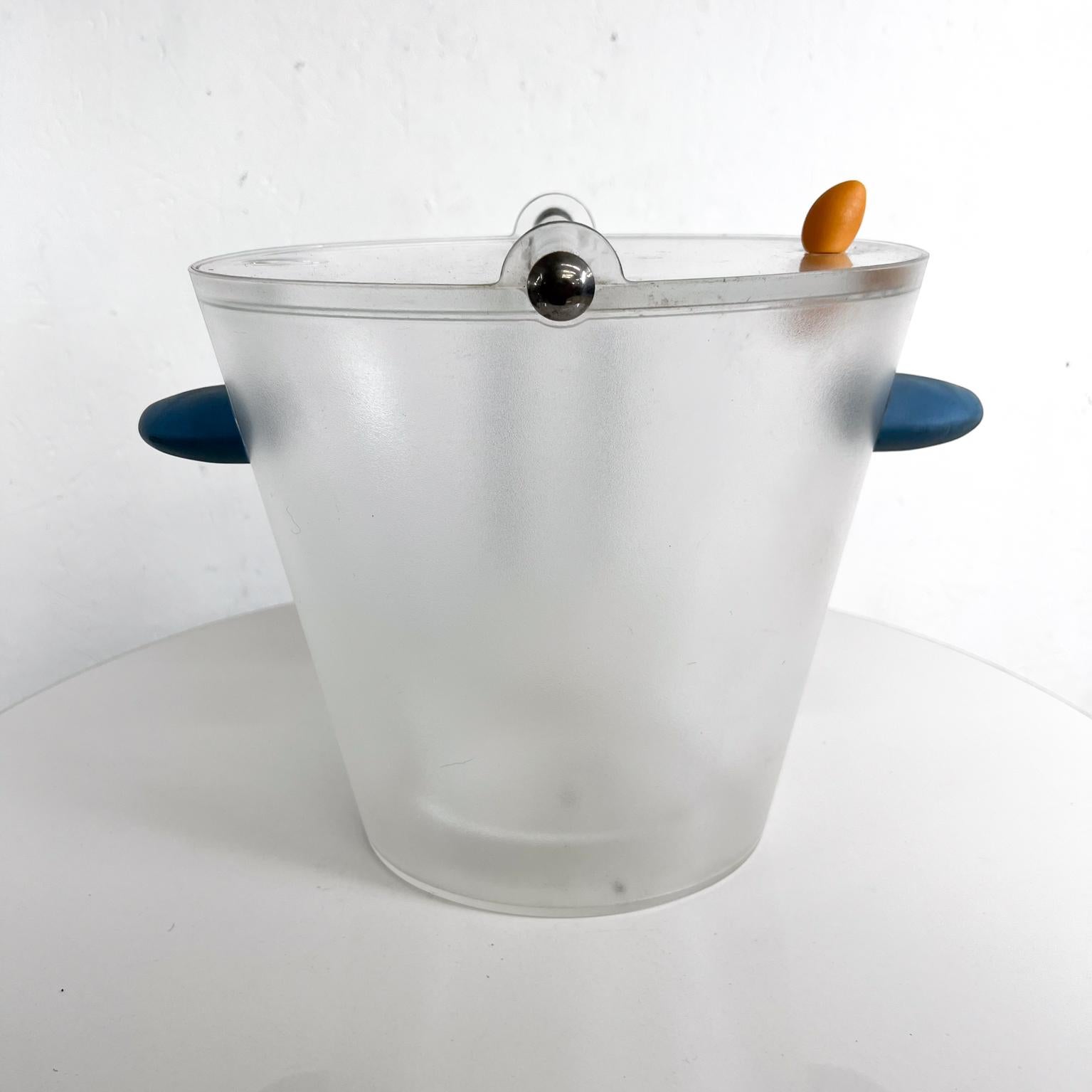 Modern 1990s Michael Graves Ice Bucket with Tongs