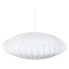 1990s Mid-Century Modern Modernica Bubble Pendant Light in White Fiberglass