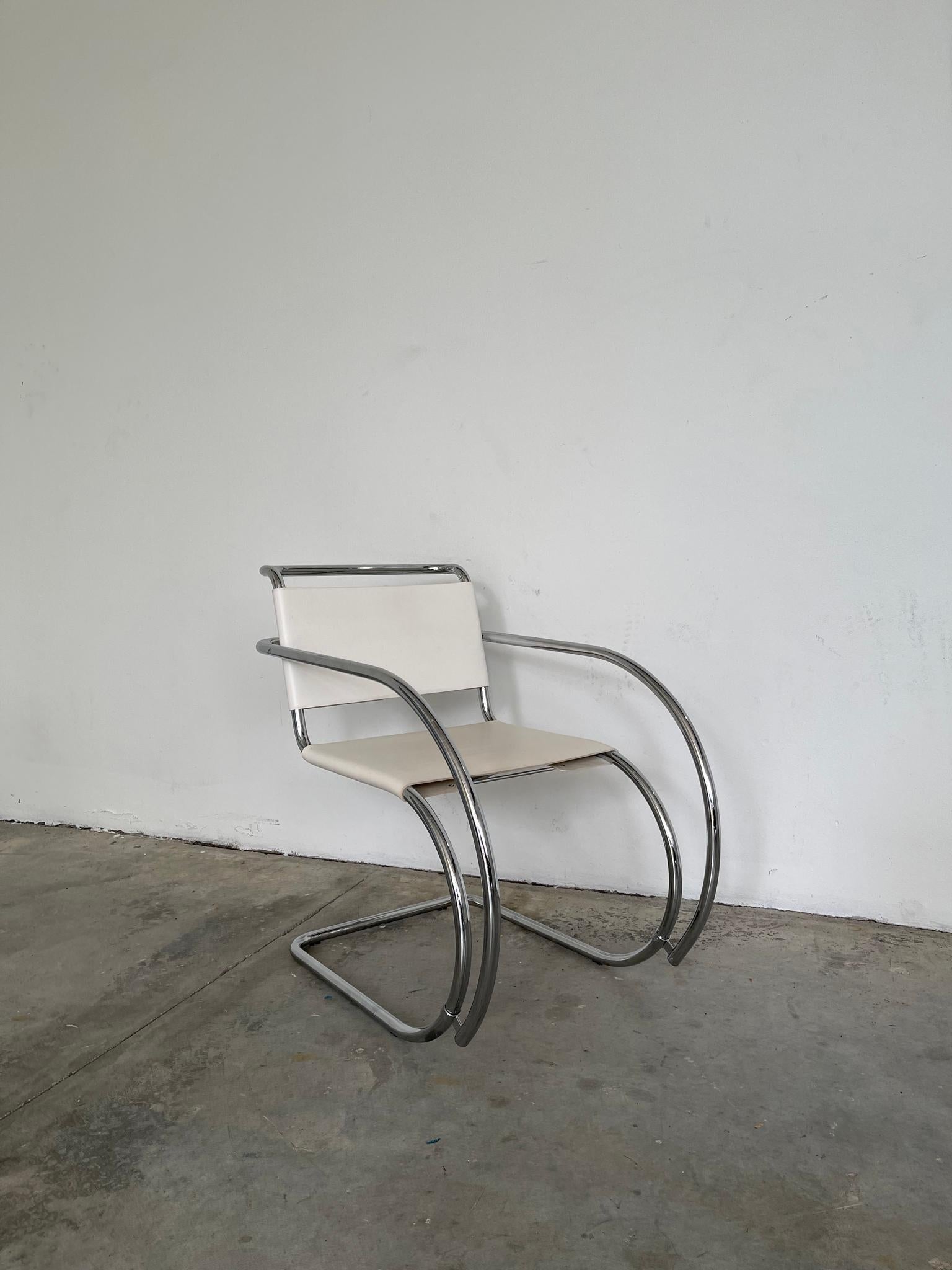1990's Mies Van Der Rohe MR20 Armchairs 4