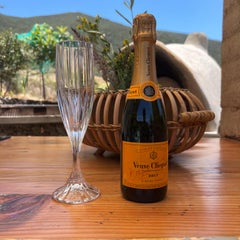 1990s Mikasa Set of Four Park Lane Champagne Fluted Crystal Glasses