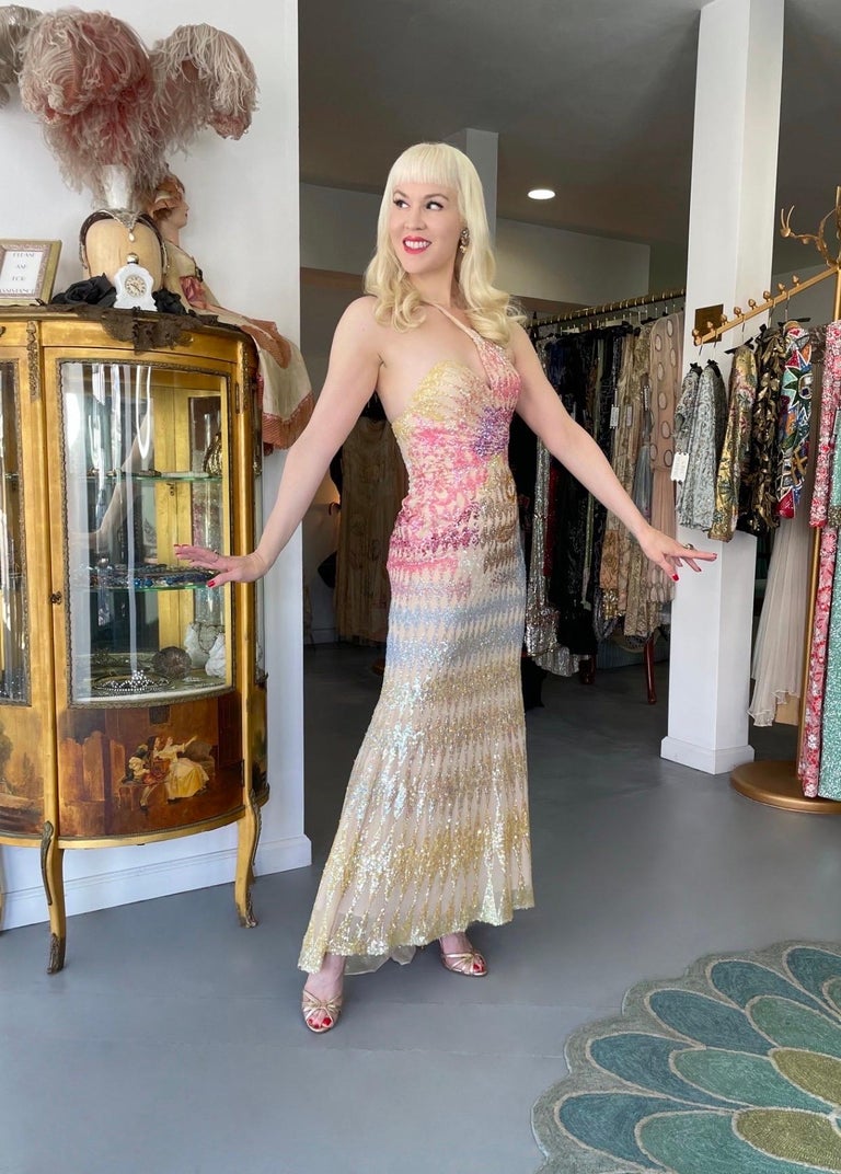 90s glitter layered dress 90s Sequin Dress