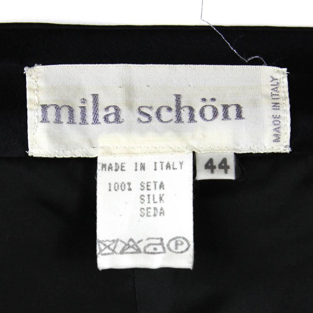 Women's 1990s Mila Schon Black and White Dress