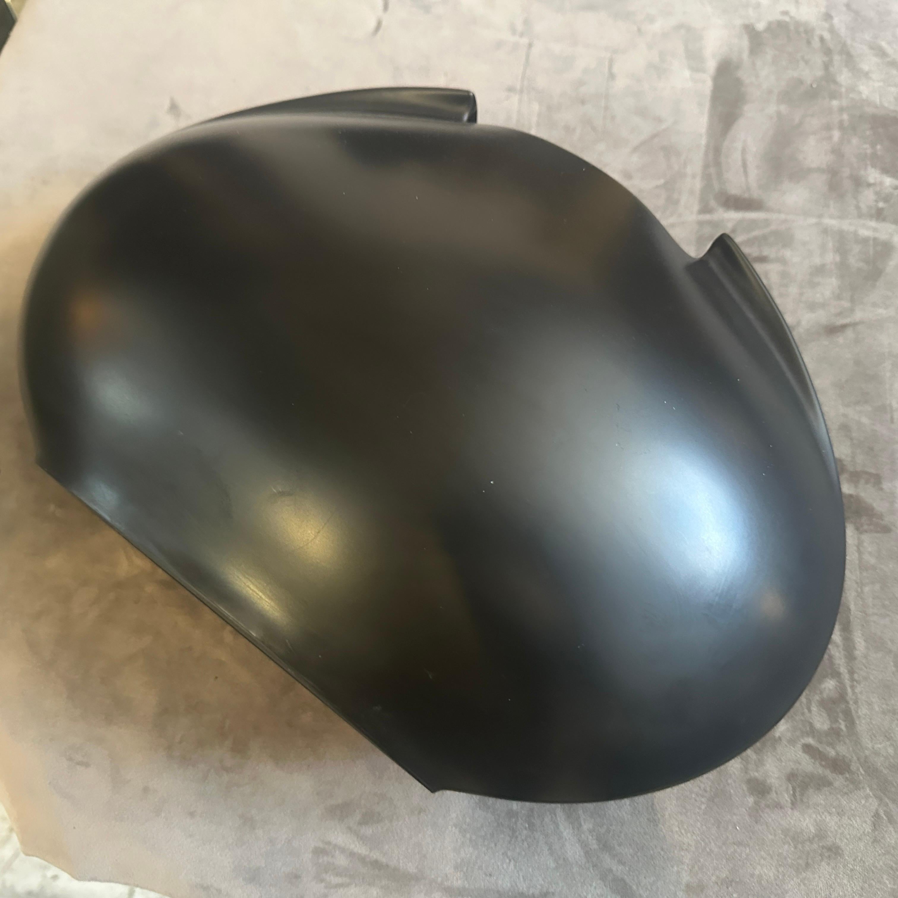 1990s Minimalist Black Porcelain Tasca Huge Vase by Lino Sabattini for Rosenthal For Sale 1