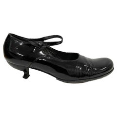 Used 1990s Miu Miu patent leather kitten heels