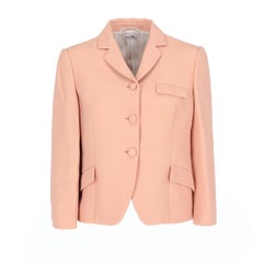 1990s Miu Miu salmon pink crop jacket