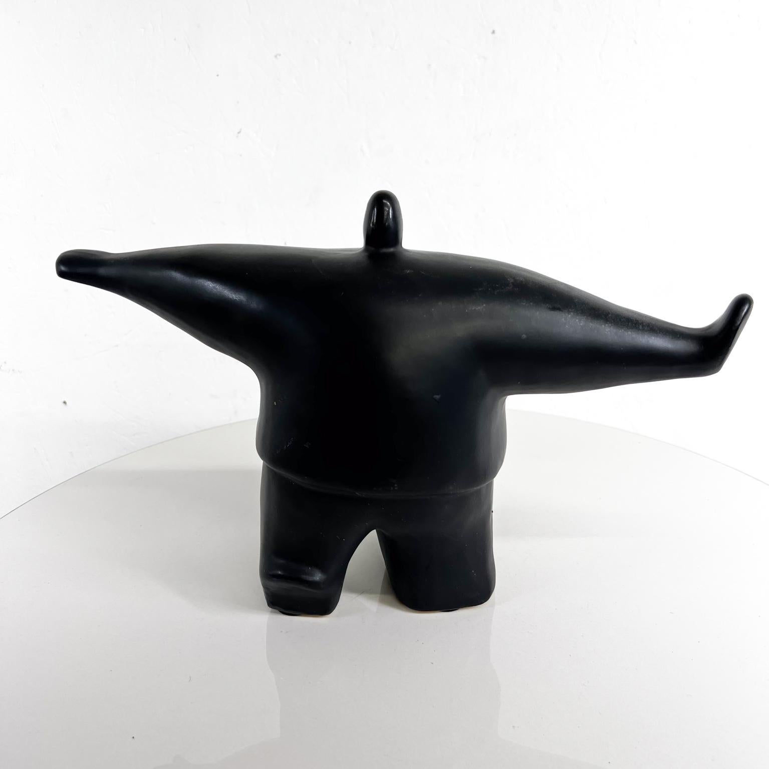 1990s Modern Art Style of Fernando Botero Exaggerated Ceramic Sculpture 4