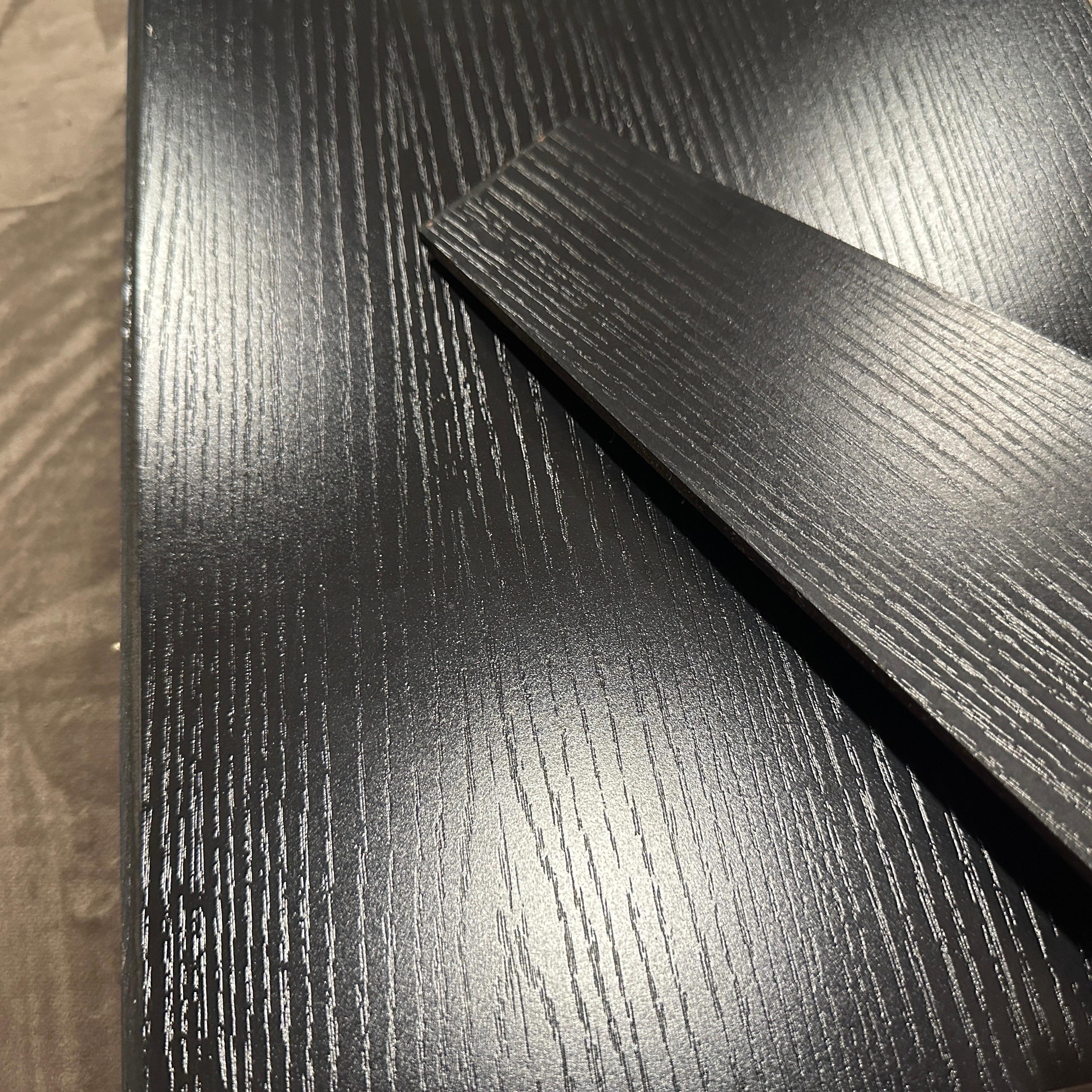 1990s Modern Black Lacquered Wood Italian Picture Frame by Bussolari For Sale 5