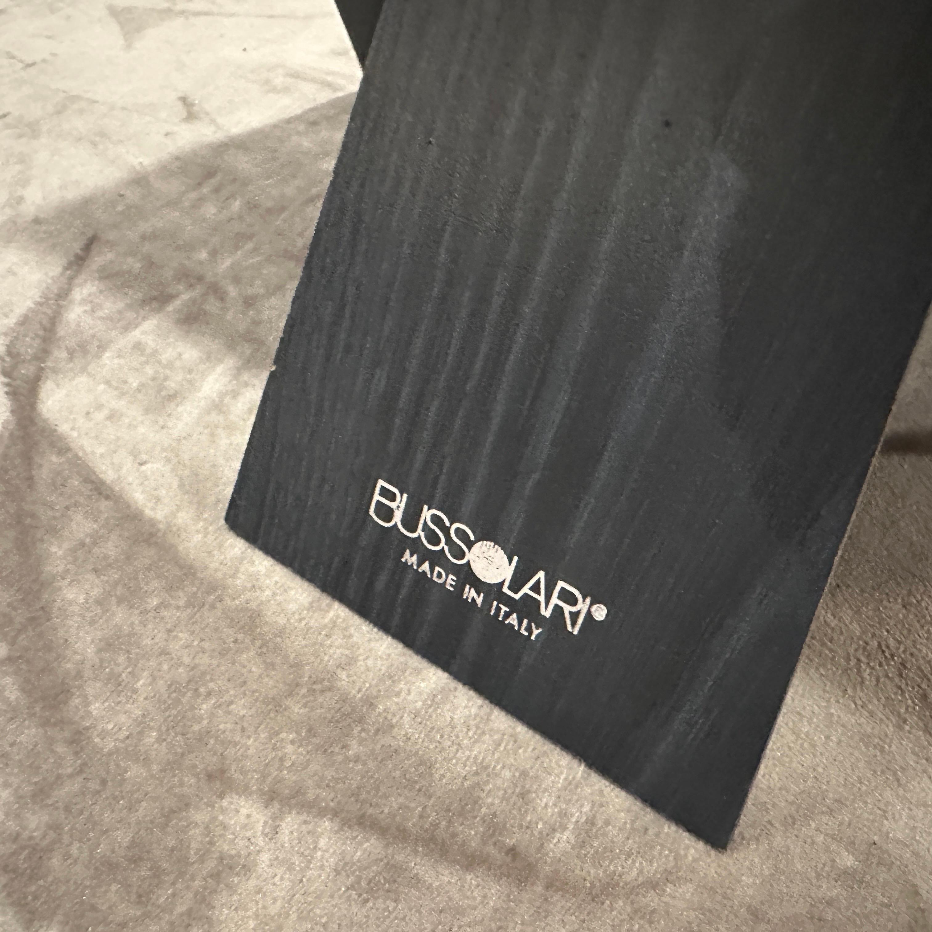 1990s Modern Black Lacquered Wood Italian Square Picture Frame by Bussolari For Sale 2