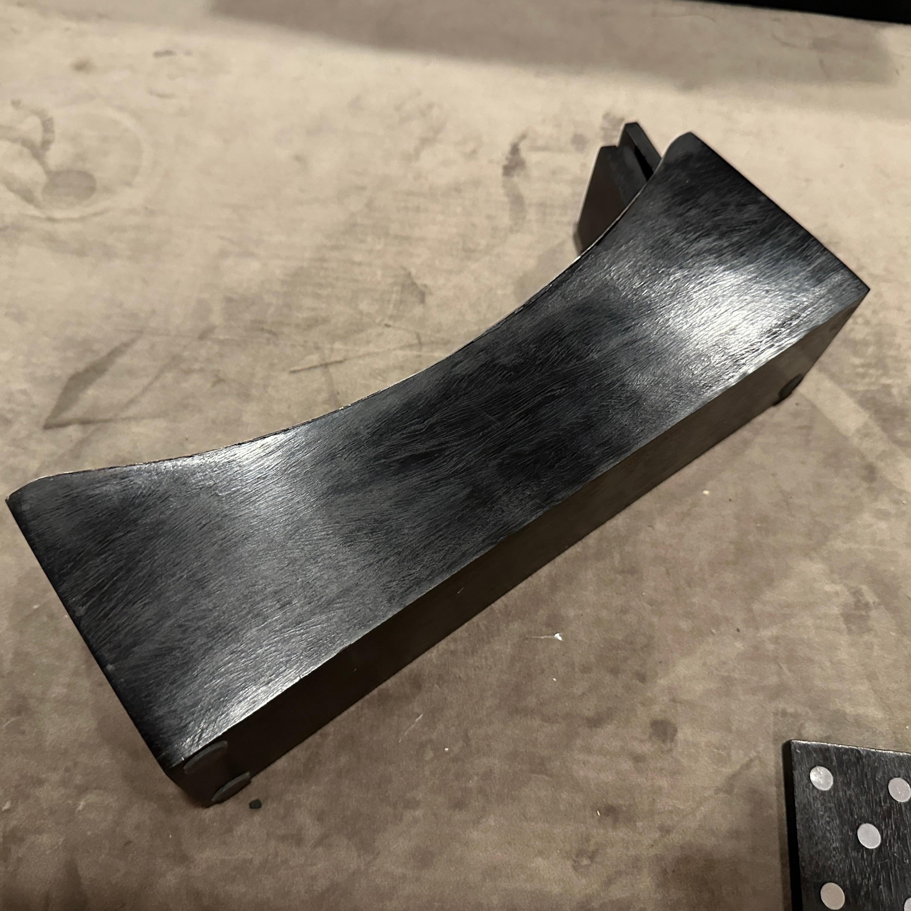 Italiano Gioco del domino italiano moderno e di lusso degli anni '90 in Wood e placcato in argento in vendita