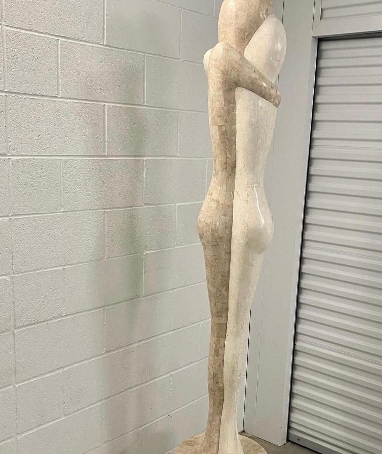 Collezione moderna anni '90 Marquis di  Scultura in pietra tessellata di Beverly Hill In condizioni buone in vendita a Stafford, TX