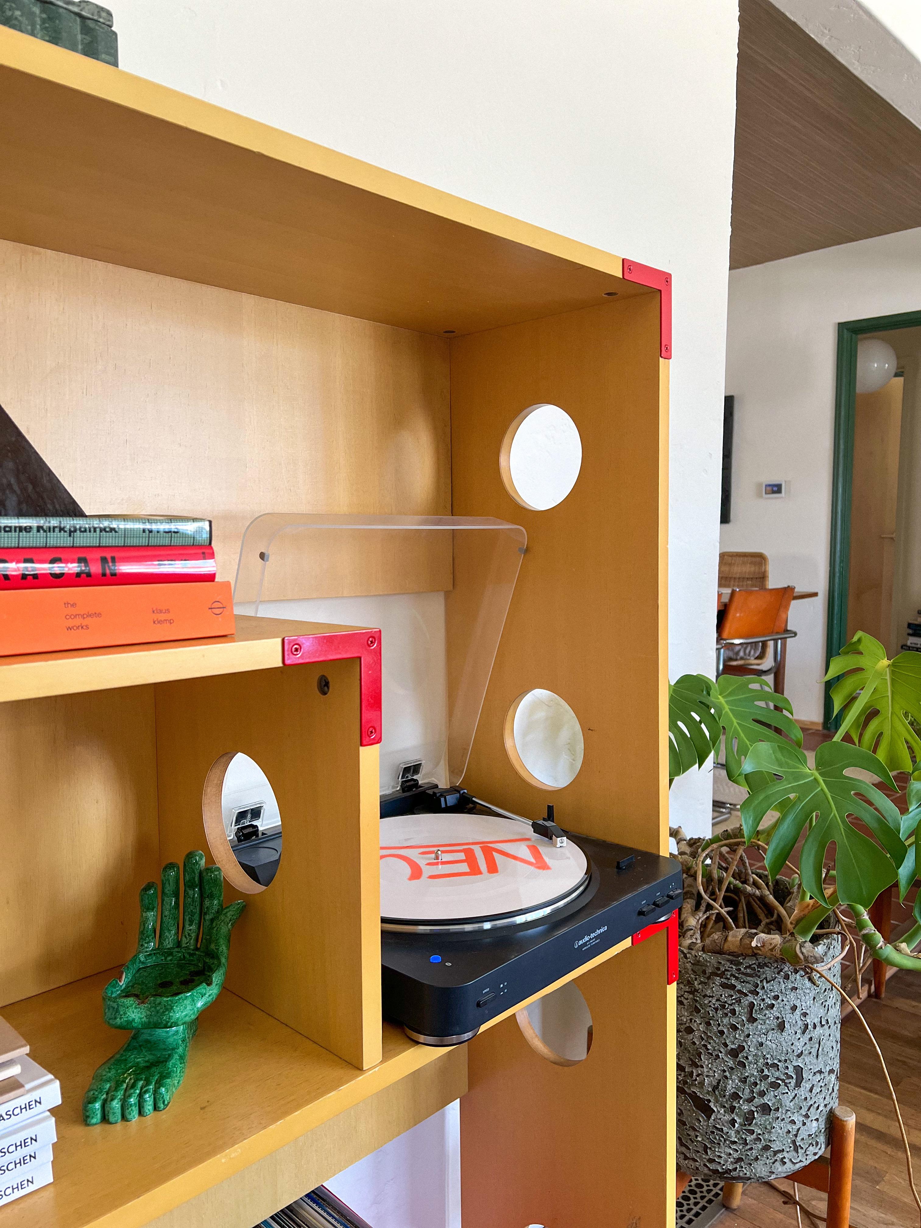 Estantería modular postmoderna de abedul de los años 90 al estilo de Philippe Starck Posmoderno en venta