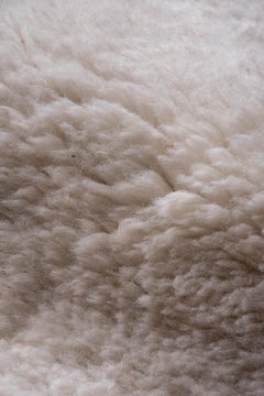 1990s Mohair Shag Rug in Oasis White