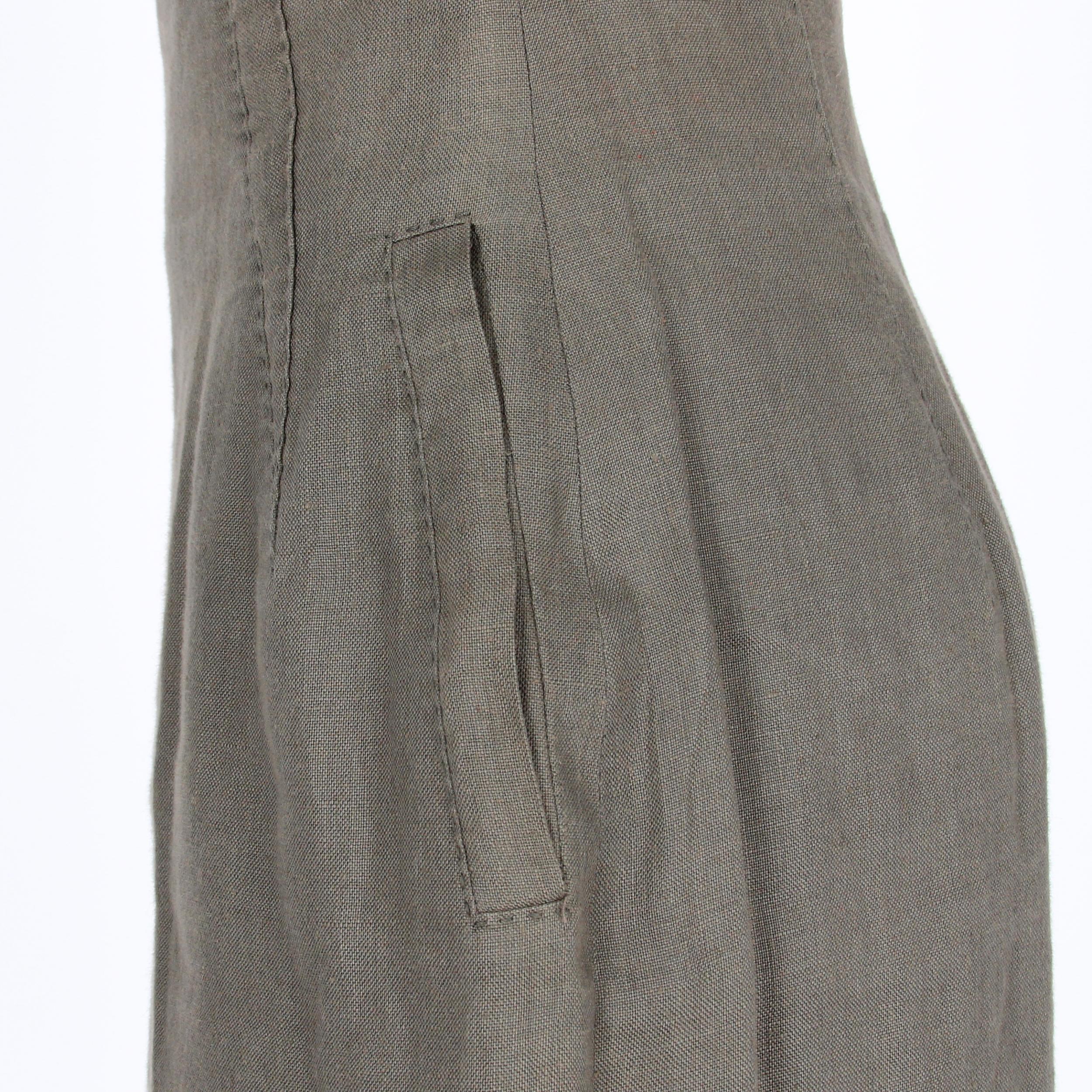 1990s Montana Linen Skirt For Sale 1