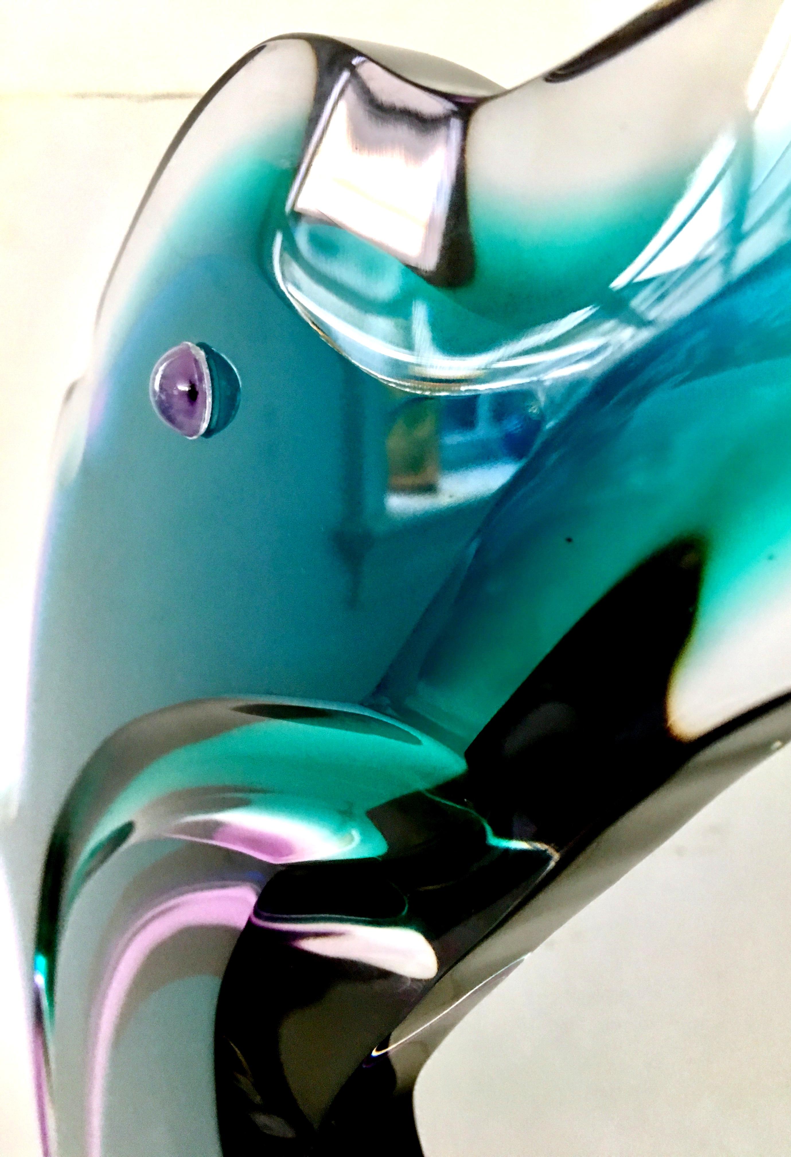 1990'S Monumental Lucite Carved Dolphin Sculpture by, Muniz 2