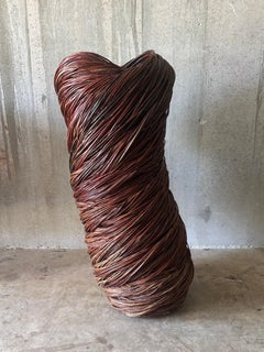 1990s Monumental Willow Reed Sculpture by Christine Joy, Montana