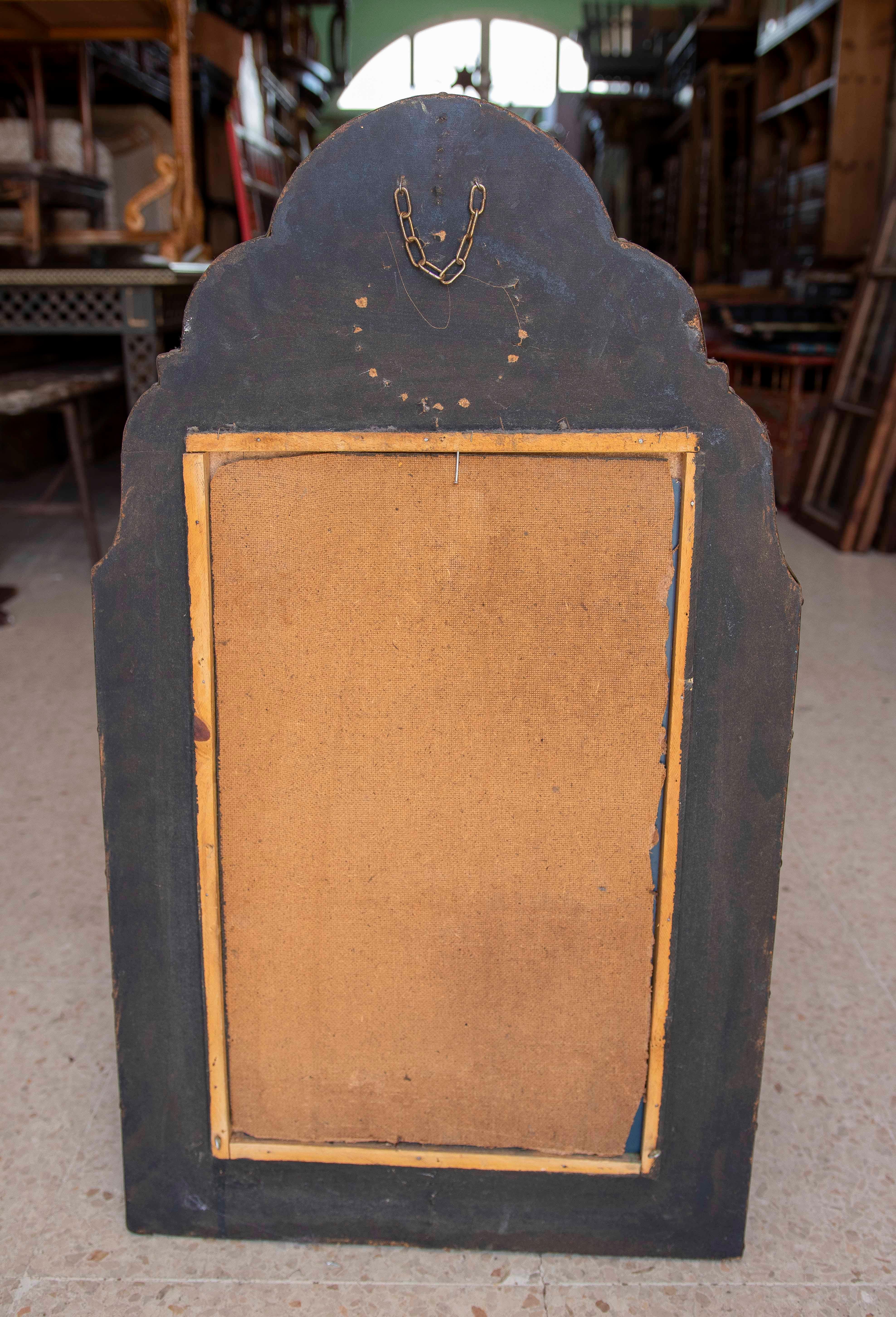 1990s Moorish Syle Gilded Metal Wall Mirror For Sale 11