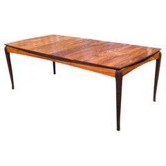 1990s Morado Rosewood Extending Dining Table in the Manner of Nakashima