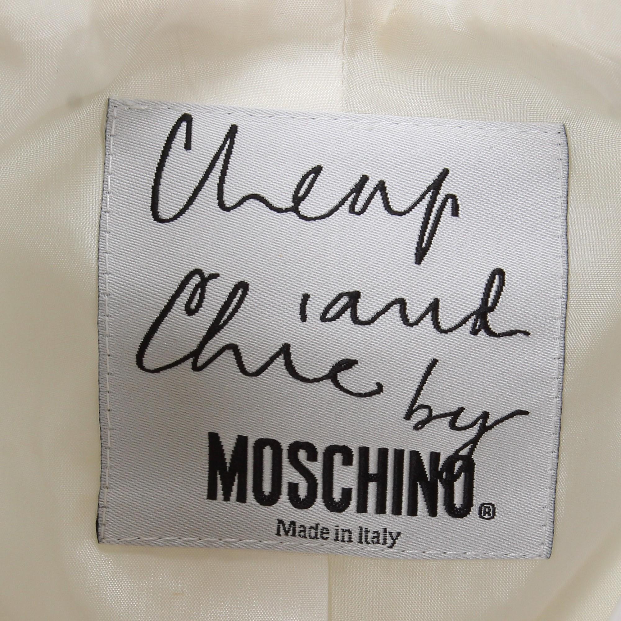 1990s Moschino Black And Ivory Jacket 1