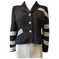 1990s Moschino black jacket