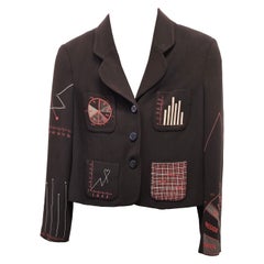 1990s Moschino Cheap and Chic Black Jacket Size 44 Unisex Italy