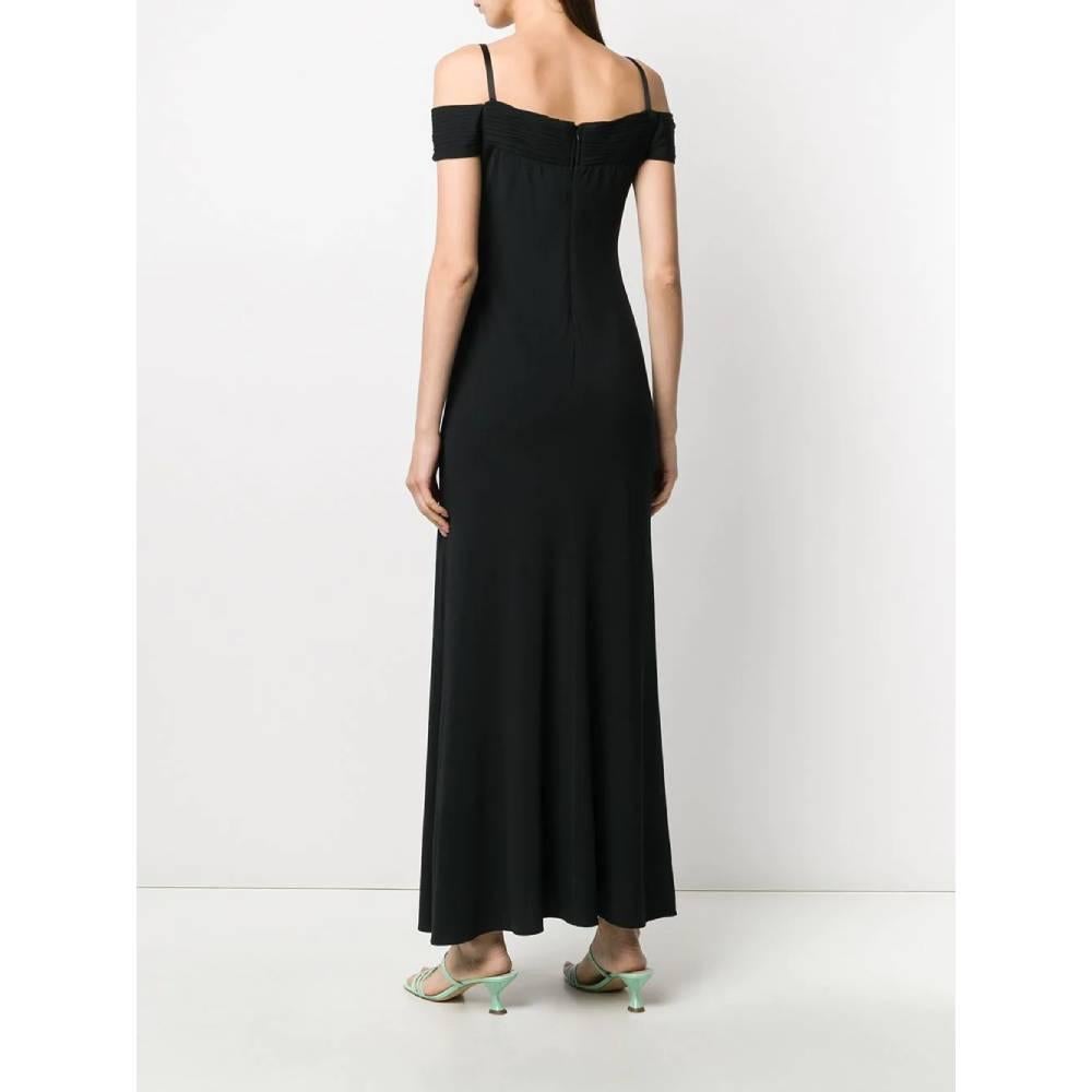 1990s Moschino Black Long Dress In Excellent Condition For Sale In Lugo (RA), IT