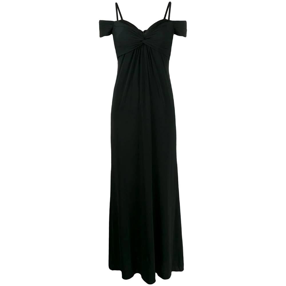 1990s Moschino Black Long Dress For Sale